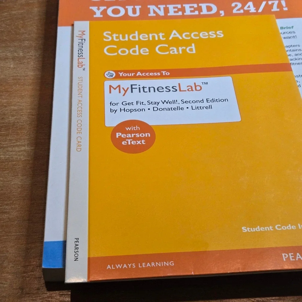Pearson Get‎ Fit Stay Well Brief NEW Edition 2nd Ed Hopson Donatelle Access Card